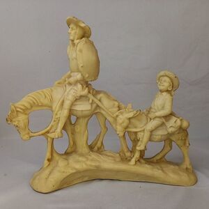 Don Quixote Sancho Panza Vintage Resin Statue Figurative Art Decor Collectible